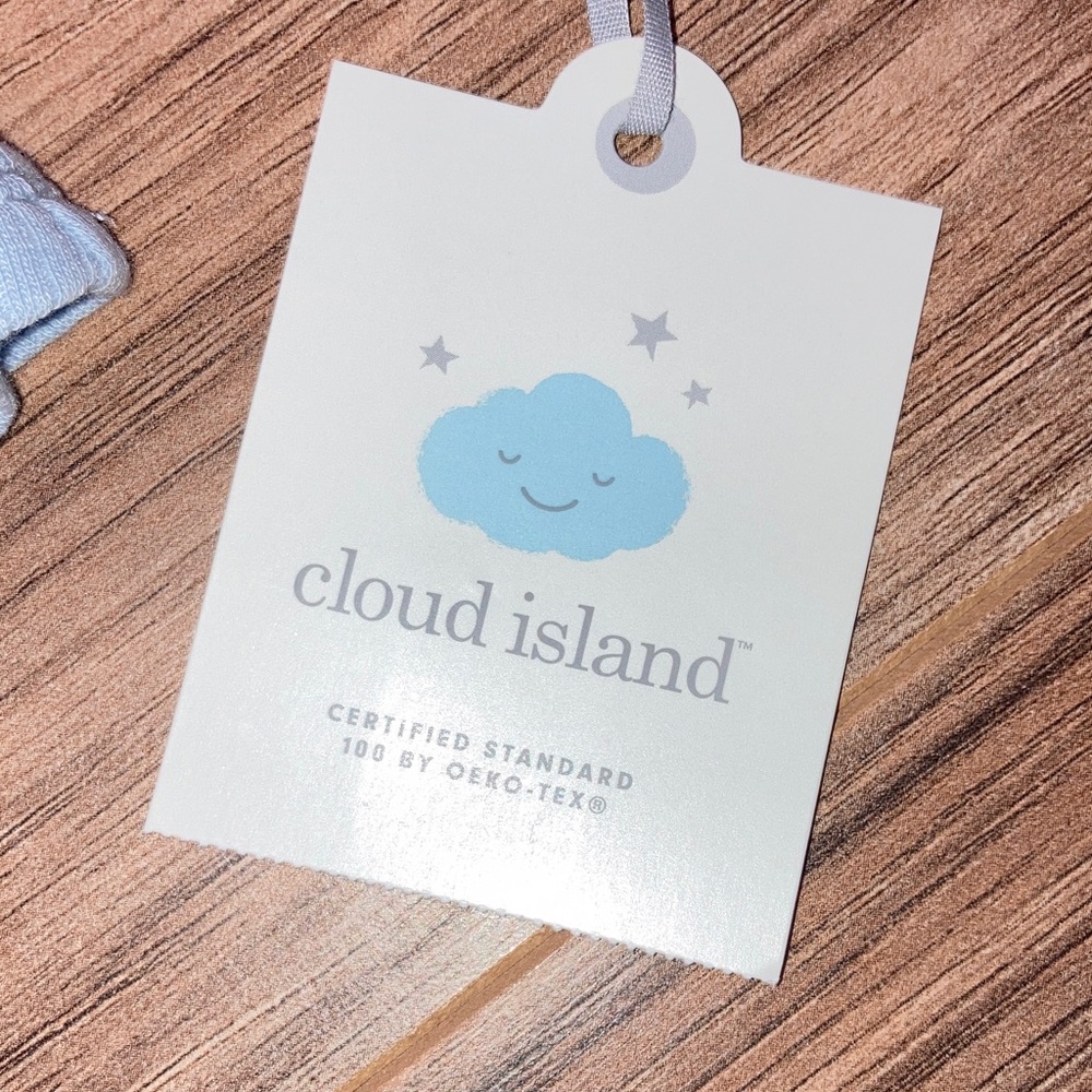 #134. 🆕 NWT - Cloud Island - Light Blue Floral Long Sleeve Bodysuit Dress - Picture 3 of 9